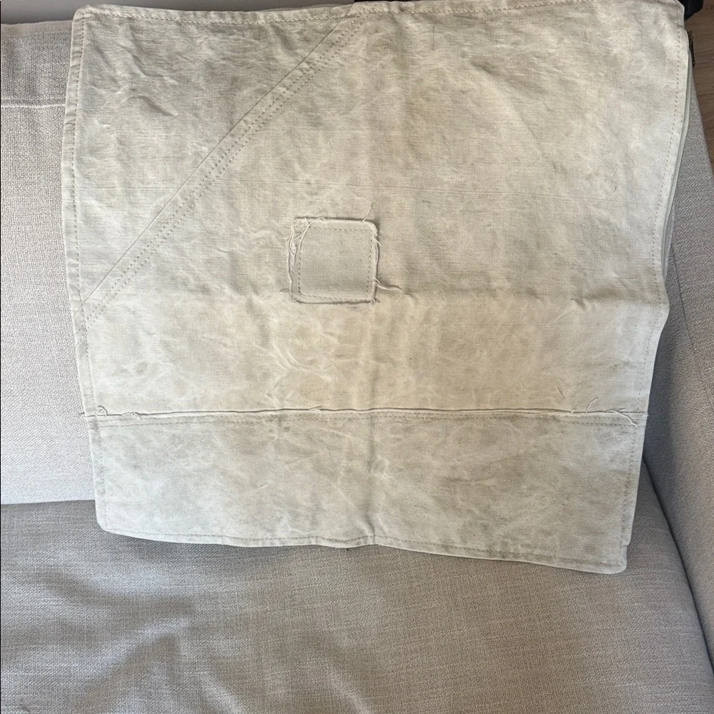 Restoration Hardware Gray pillow Duvet Cover, brand new